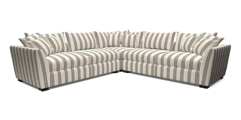 Hambledon Large Corner Group in Plain Two Tone Calico with Scatters in Cloth 22 Weaves