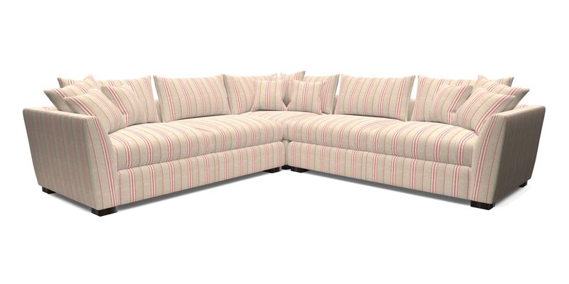 Hambledon Large Corner Group in Plain Two Tone Calico with Scatters in Cloth 22 Weaves