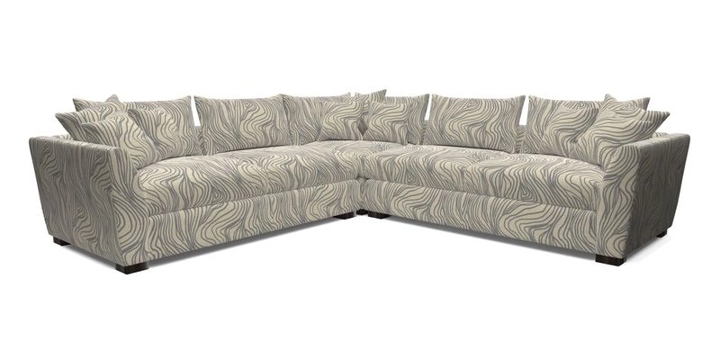 Hambledon Large Corner Group in Plain Two Tone Calico with Scatters in Cloth 22 Weaves