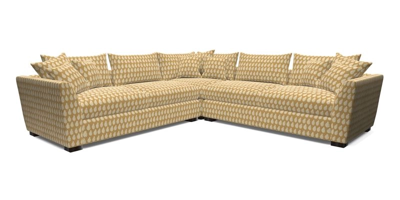 Hambledon Large Corner Group in Plain Two Tone Calico with Scatters in Cloth 22 Weaves