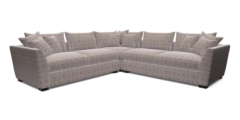 Hambledon Large Corner Group in Plain Two Tone Calico with Scatters in Cloth 22 Weaves