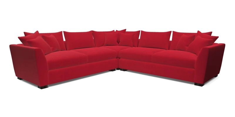 Hambledon Large Corner Group in Plain Two Tone Calico with Scatters in Cloth 22 Weaves