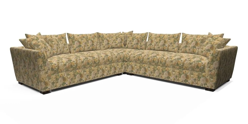 Hambledon Large Corner Group in Plain Two Tone Calico with Scatters in Cloth 22 Weaves