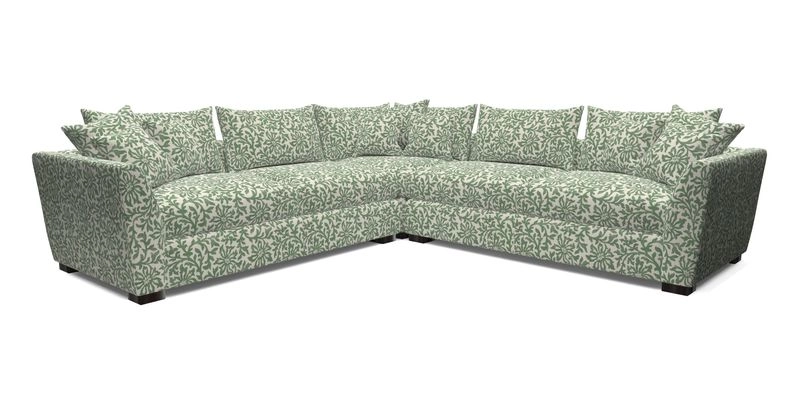 Hambledon Large Corner Group in Plain Two Tone Calico with Scatters in Cloth 22 Weaves