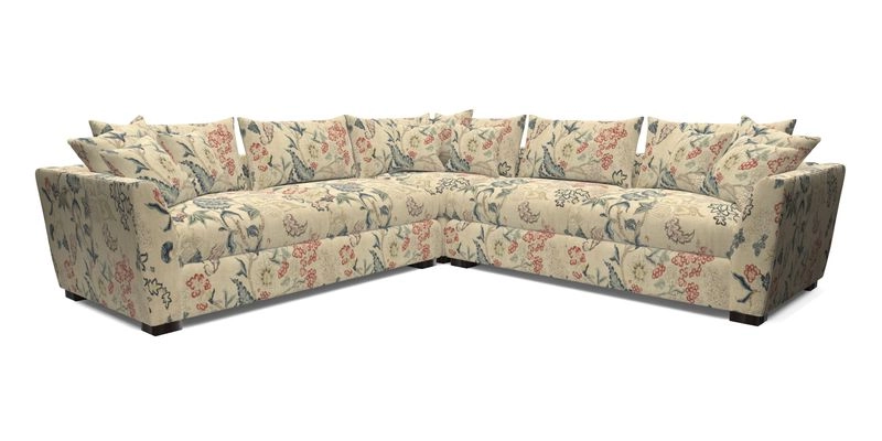 Hambledon Large Corner Group in Plain Two Tone Calico with Scatters in Cloth 22 Weaves