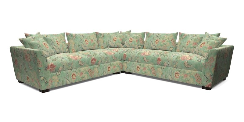 Hambledon Large Corner Group in Plain Two Tone Calico with Scatters in Cloth 22 Weaves