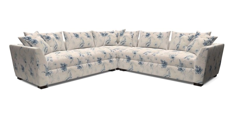 Hambledon Large Corner Group in Plain Two Tone Calico with Scatters in Cloth 22 Weaves