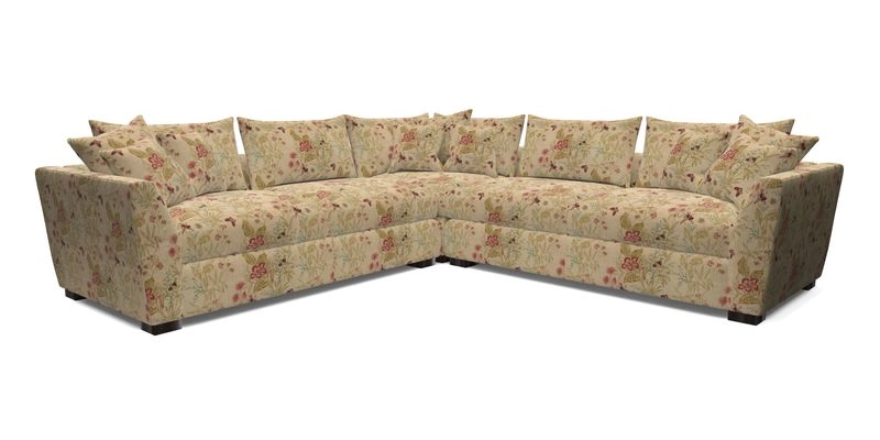 Hambledon Large Corner Group in Plain Two Tone Calico with Scatters in Cloth 22 Weaves