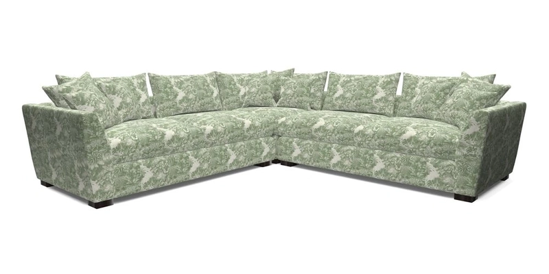 Hambledon Large Corner Group in Plain Two Tone Calico with Scatters in Cloth 22 Weaves