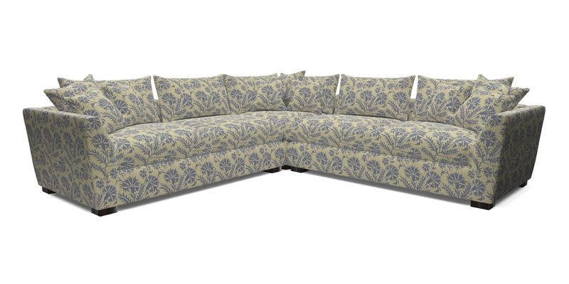 Hambledon Large Corner Group in Plain Two Tone Calico with Scatters in Cloth 22 Weaves