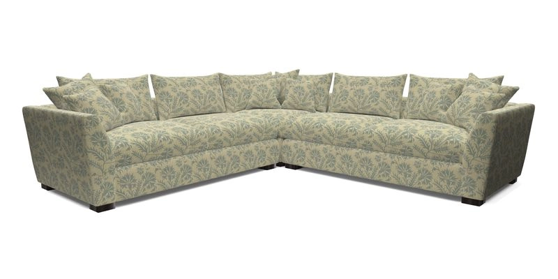 Hambledon Large Corner Group in Plain Two Tone Calico with Scatters in Cloth 22 Weaves