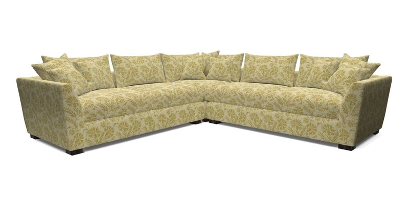 Hambledon Large Corner Group in Plain Two Tone Calico with Scatters in Cloth 22 Weaves