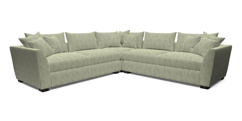 Hambledon Large Corner Group in Plain Two Tone Calico with Scatters in Cloth 22 Weaves