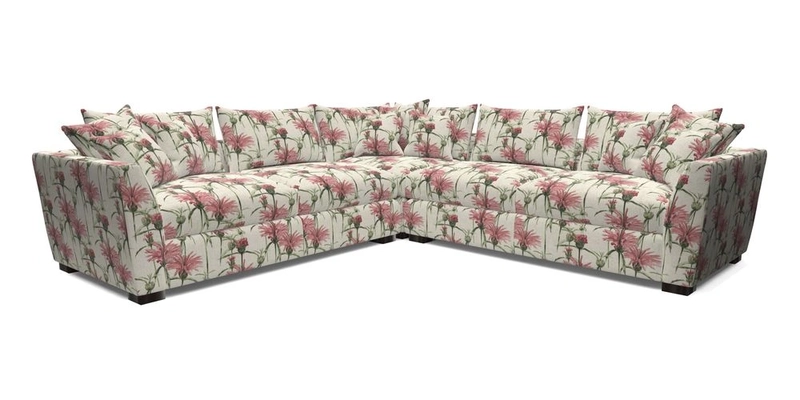 Hambledon Large Corner Group in Plain Two Tone Calico with Scatters in Cloth 22 Weaves