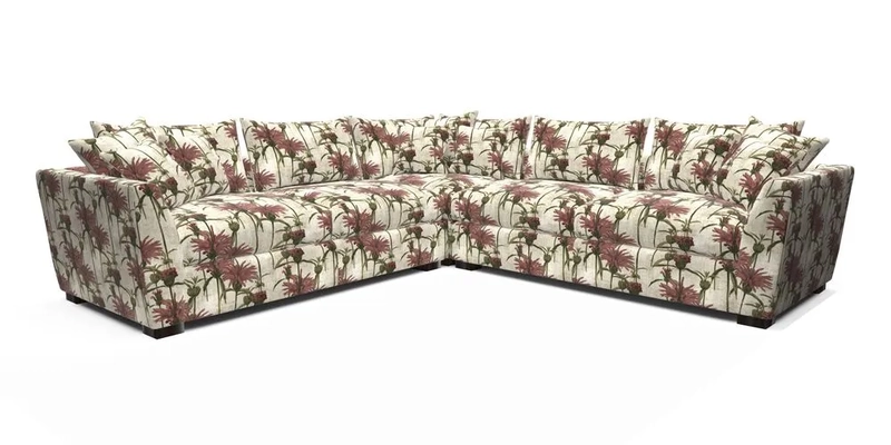 Hambledon Large Corner Group in Plain Two Tone Calico with Scatters in Cloth 22 Weaves