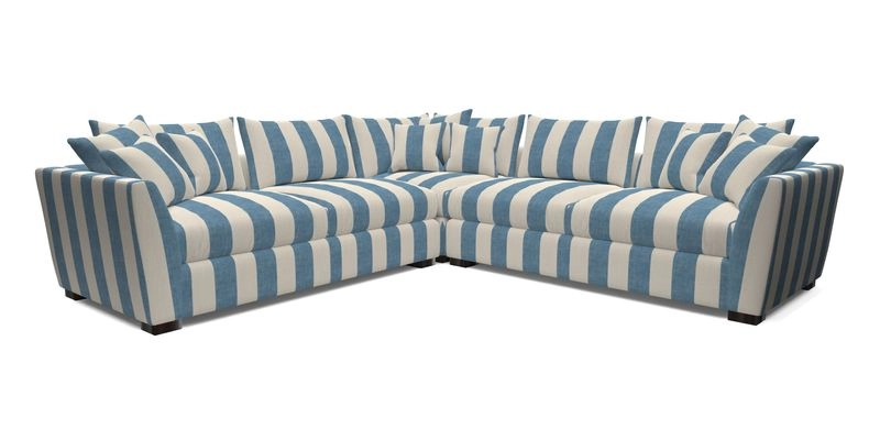 Hambledon Large Corner Group in Plain Two Tone Calico with Scatters in Cloth 22 Weaves