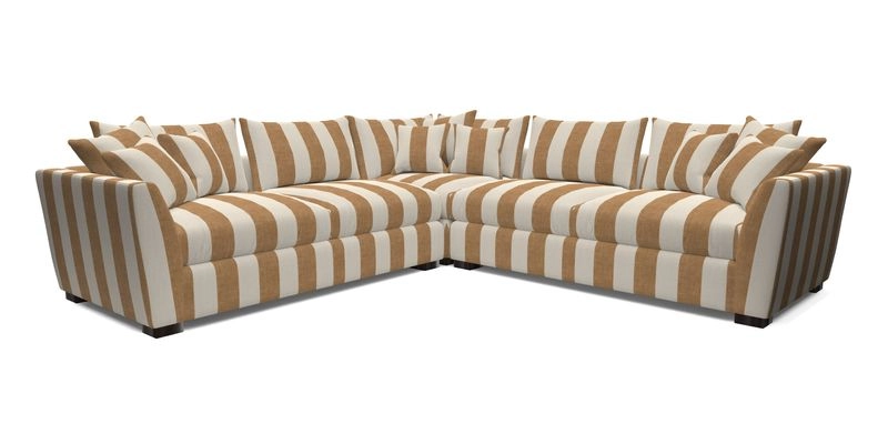 Hambledon Large Corner Group in Plain Two Tone Calico with Scatters in Cloth 22 Weaves