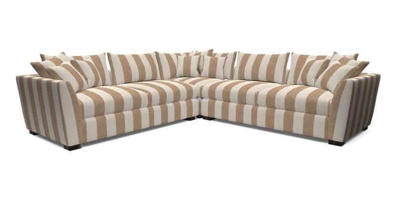 Hambledon Large Corner Group in Plain Two Tone Calico with Scatters in Cloth 22 Weaves