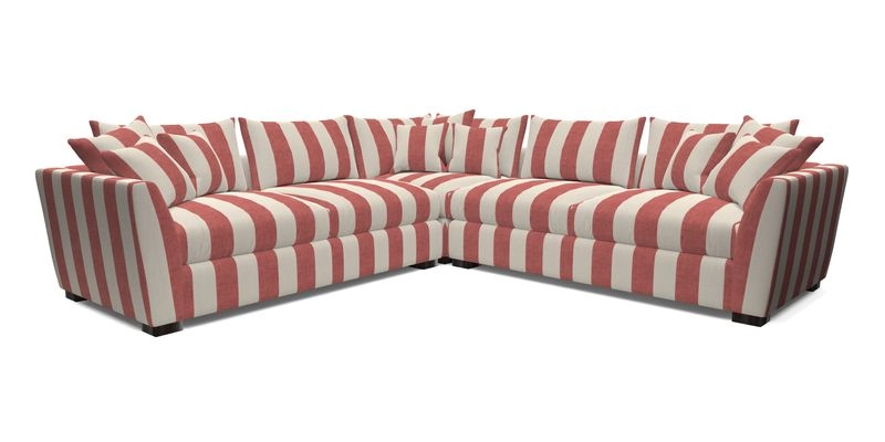 Hambledon Large Corner Group in Plain Two Tone Calico with Scatters in Cloth 22 Weaves