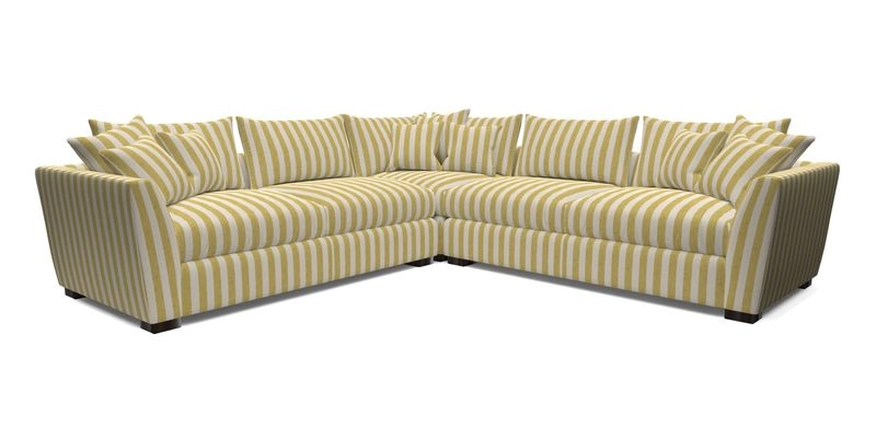 Hambledon Large Corner Group in Plain Two Tone Calico with Scatters in Cloth 22 Weaves