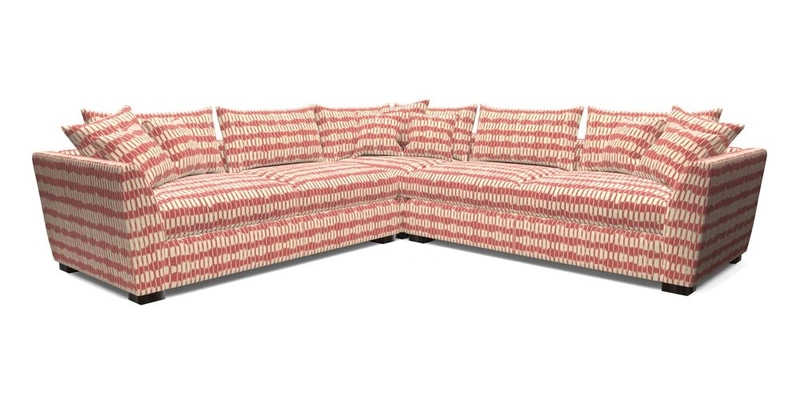 Hambledon Large Corner Group in Plain Two Tone Calico with Scatters in Cloth 22 Weaves