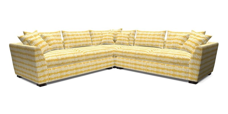 Hambledon Large Corner Group in Plain Two Tone Calico with Scatters in Cloth 22 Weaves