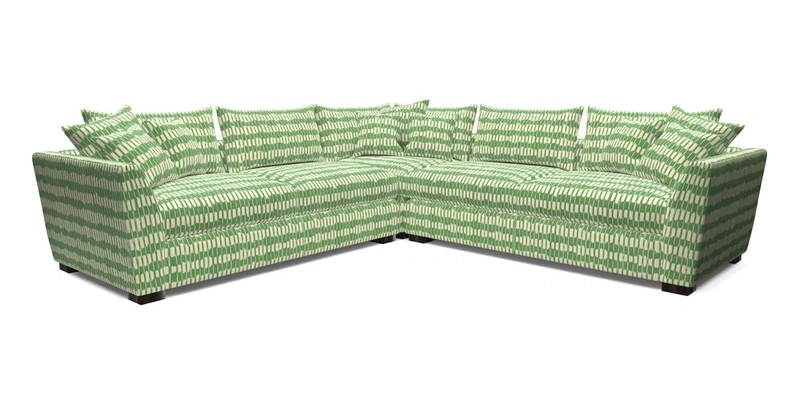 Hambledon Large Corner Group in Plain Two Tone Calico with Scatters in Cloth 22 Weaves