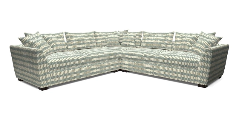 Hambledon Large Corner Group in Plain Two Tone Calico with Scatters in Cloth 22 Weaves