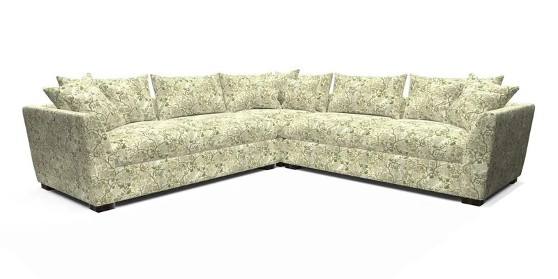 Hambledon Large Corner Group in Plain Two Tone Calico with Scatters in Cloth 22 Weaves