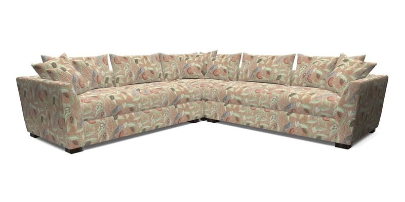 Hambledon Large Corner Group in Plain Two Tone Calico with Scatters in Cloth 22 Weaves