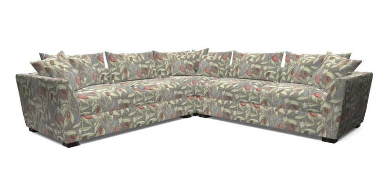 Hambledon Large Corner Group in Plain Two Tone Calico with Scatters in Cloth 22 Weaves