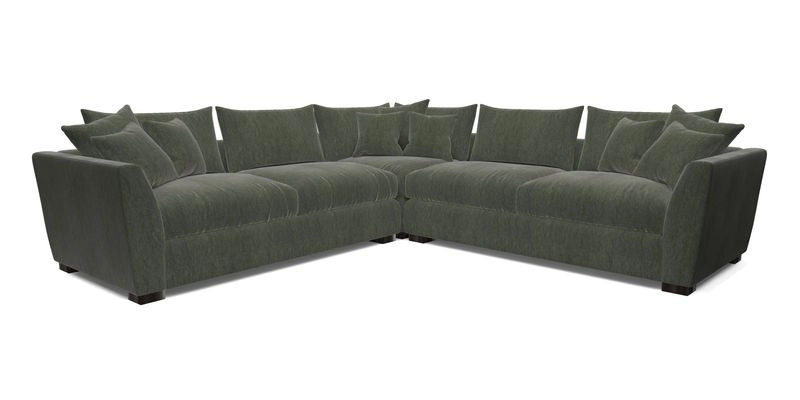 Hambledon Large Corner Group in Plain Two Tone Calico with Scatters in Cloth 22 Weaves