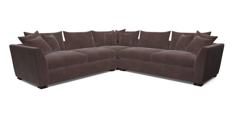 Hambledon Large Corner Group in Plain Two Tone Calico with Scatters in Cloth 22 Weaves