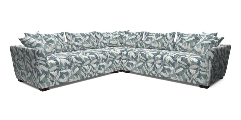 Hambledon Large Corner Group in Plain Two Tone Calico with Scatters in Cloth 22 Weaves