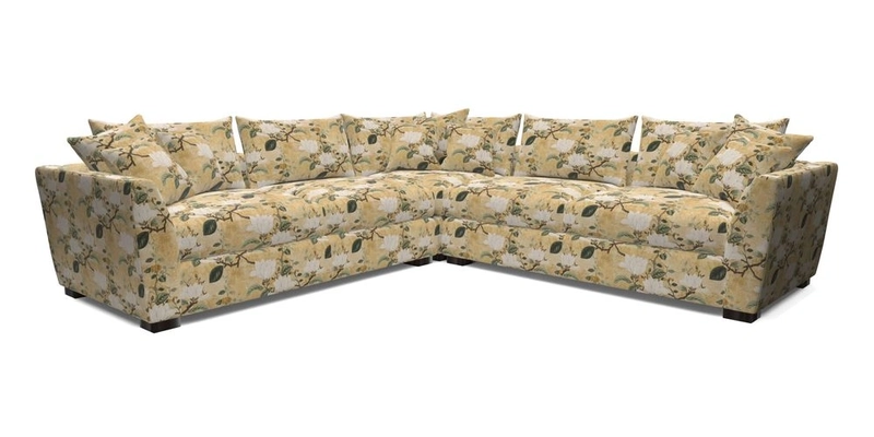 Hambledon Large Corner Group in Plain Two Tone Calico with Scatters in Cloth 22 Weaves