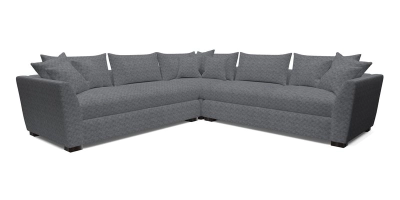 Hambledon Large Corner Group in Plain Two Tone Calico with Scatters in Cloth 22 Weaves