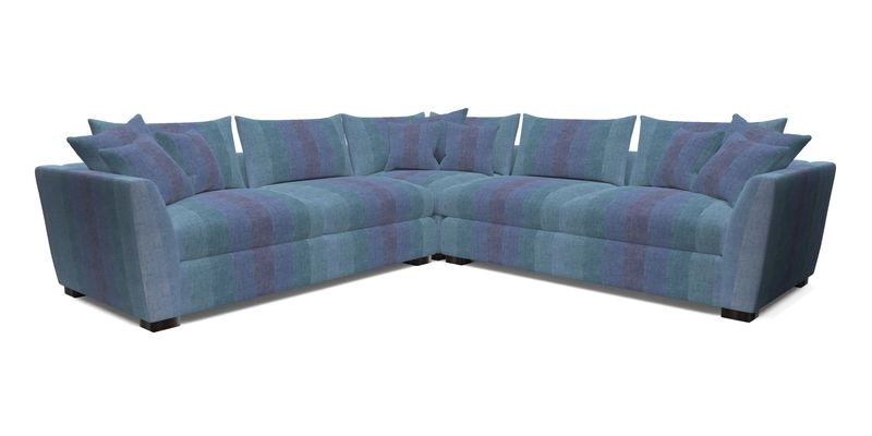 Hambledon Large Corner Group in Plain Two Tone Calico with Scatters in Cloth 22 Weaves