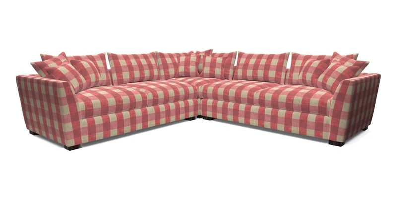 Hambledon Large Corner Group in Plain Two Tone Calico with Scatters in Cloth 22 Weaves