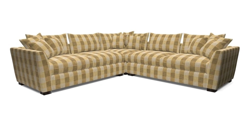 Hambledon Large Corner Group in Plain Two Tone Calico with Scatters in Cloth 22 Weaves