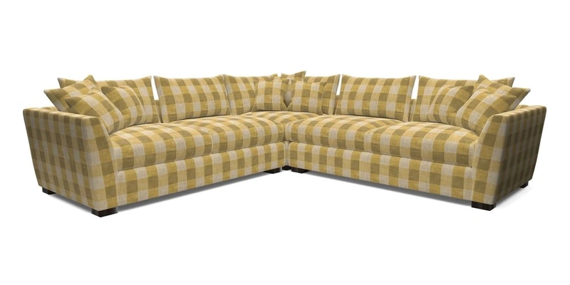 Hambledon Large Corner Group in Plain Two Tone Calico with Scatters in Cloth 22 Weaves
