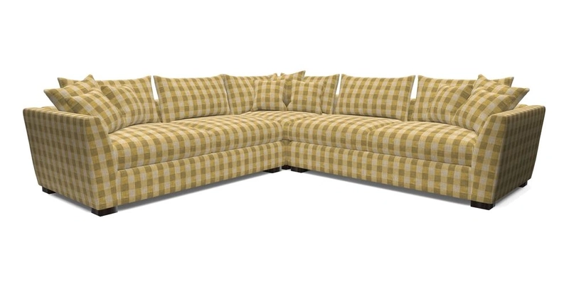 Hambledon Large Corner Group in Plain Two Tone Calico with Scatters in Cloth 22 Weaves