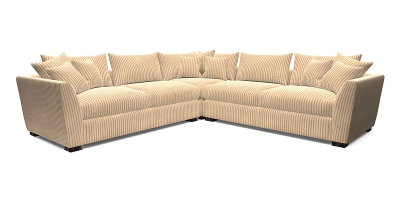 Hambledon Large Corner Group in Plain Two Tone Calico with Scatters in Cloth 22 Weaves