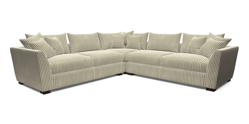 Hambledon Large Corner Group in Plain Two Tone Calico with Scatters in Cloth 22 Weaves