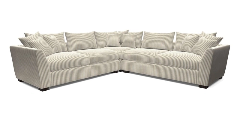 Hambledon Large Corner Group in Plain Two Tone Calico with Scatters in Cloth 22 Weaves