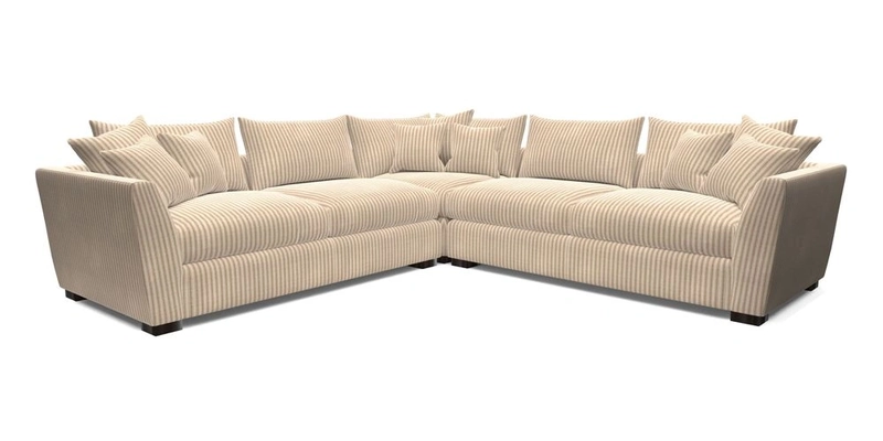 Hambledon Large Corner Group in Plain Two Tone Calico with Scatters in Cloth 22 Weaves