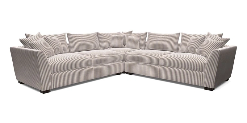 Hambledon Large Corner Group in Plain Two Tone Calico with Scatters in Cloth 22 Weaves