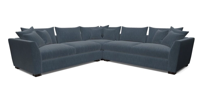 Hambledon Large Corner Group in Plain Two Tone Calico with Scatters in Cloth 22 Weaves