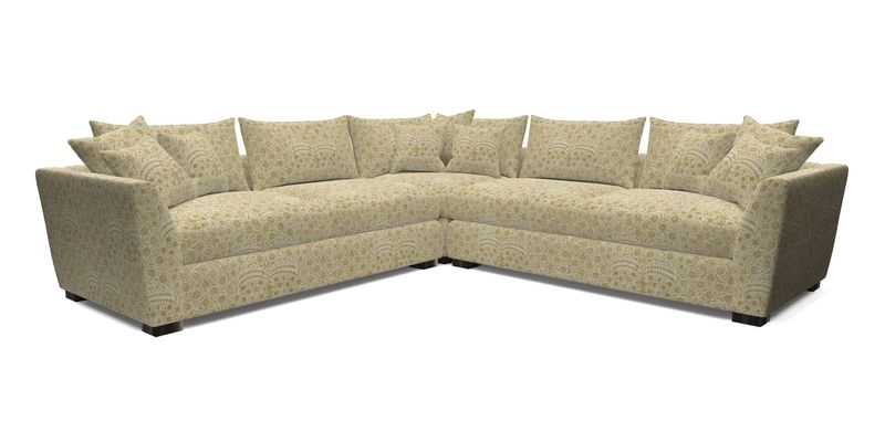 Hambledon Large Corner Group in Plain Two Tone Calico with Scatters in Cloth 22 Weaves
