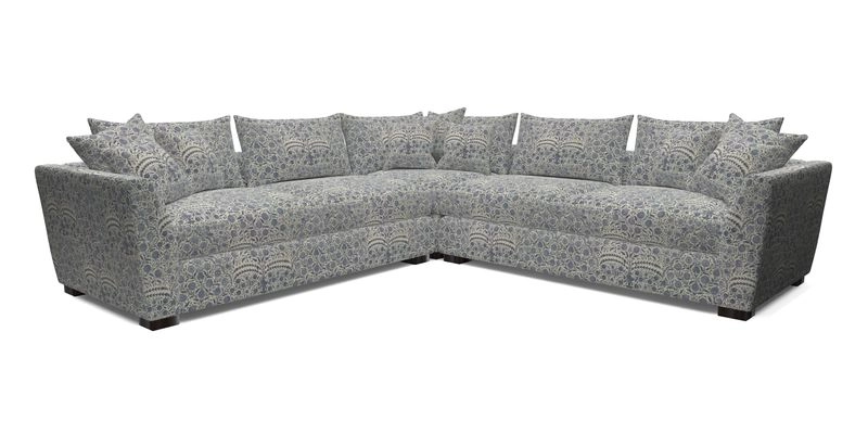 Hambledon Large Corner Group in Plain Two Tone Calico with Scatters in Cloth 22 Weaves