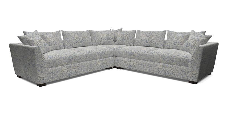 Hambledon Large Corner Group in Plain Two Tone Calico with Scatters in Cloth 22 Weaves